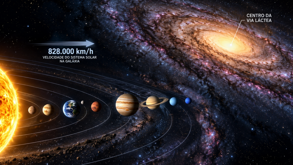 Você está sentado enquanto o planeta viaja a mais de 800 mil km/h pelo espaço: entenda por que seu corpo não percebe essa jornada gigantesca