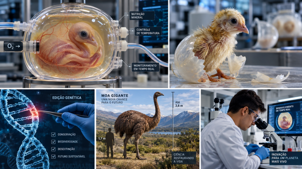 Ovo artificial faz nascer filhotes fora da casca e uma tecnologia inesperada pode ajudar cientistas a tentar recuperar uma ave extinta há séculos