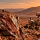 Rover Curiosity rompe rocha em Marte e encontra mineral preservado que guarda pistas sobre a água e as mudanças climáticas do planeta vermelho há bilhões de anos