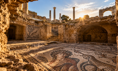 Cidade romana soterrada há séculos é encontrada no norte da África e revela mosaicos de 1.800 anos preservados sob toneladas de sedimentos