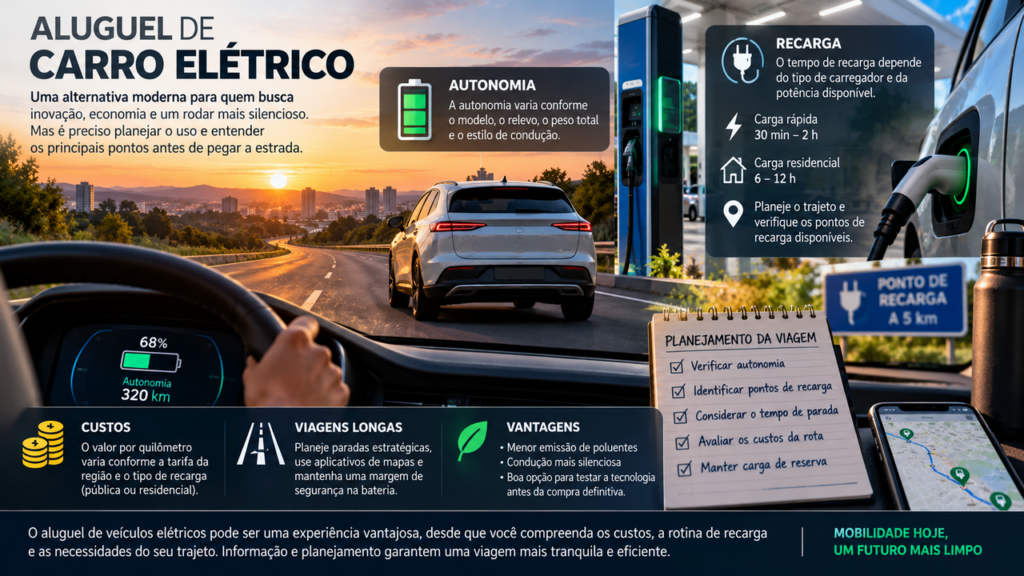 Depois dos 60, carro elétrico pode trazer mais conforto e silêncio, mas saber onde recarregar a bateria pode fazer toda a diferença