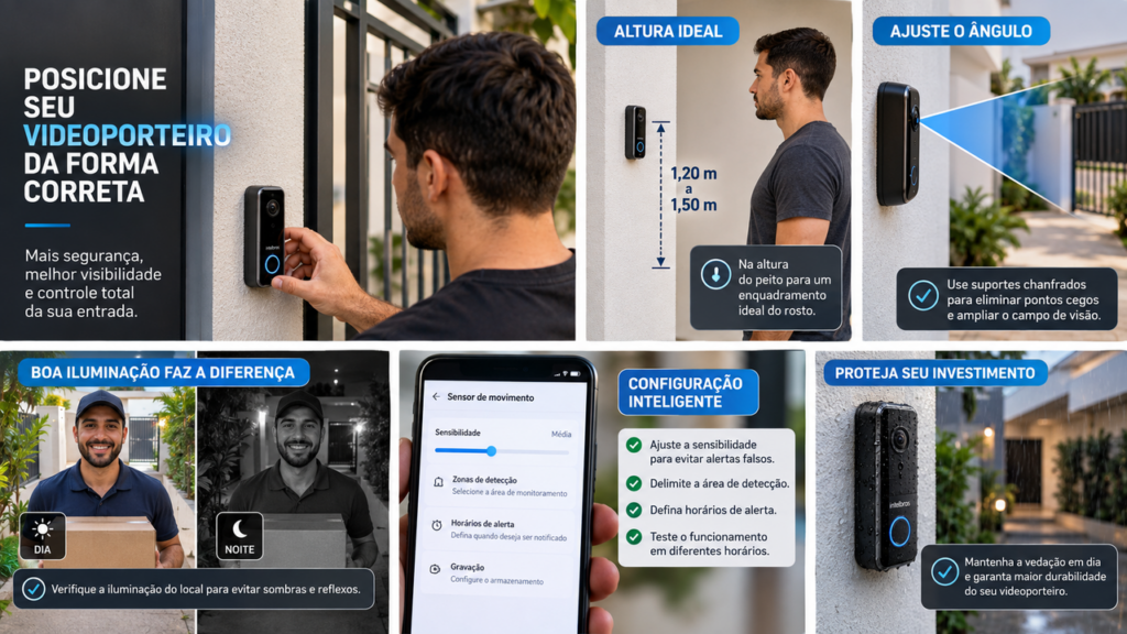 Interfone com câmera parece suficiente para proteger a entrada, mas alguns cuidados na instalação podem fazer diferença para reforçar a segurança da residência