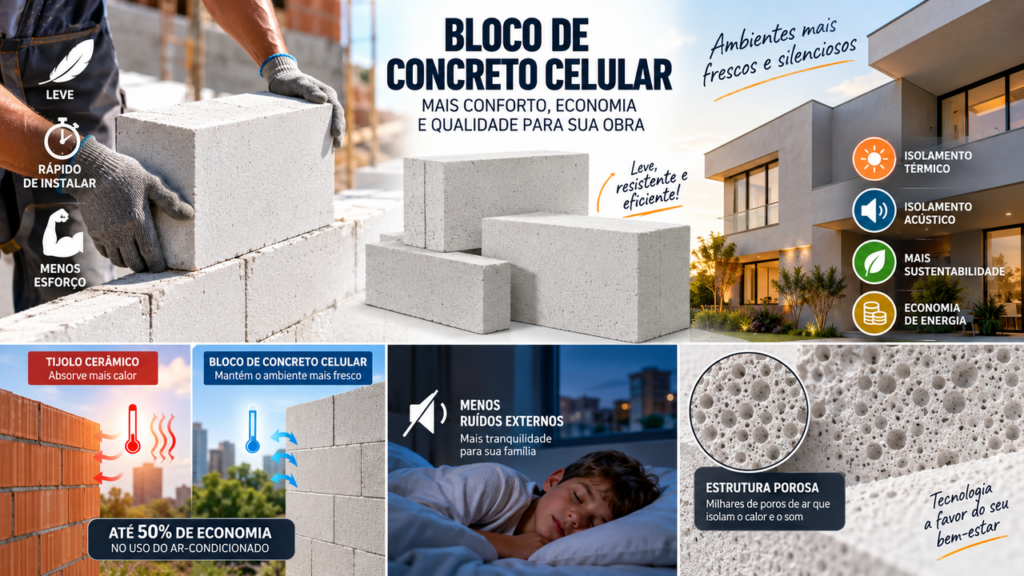 O bloco que está mudando a construção de paredes: mais leve que o tijolo e com uma estrutura que ajuda a controlar calor e barulho