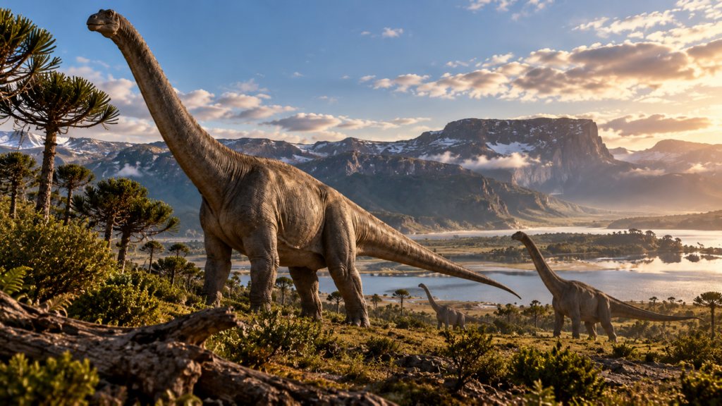 Morador encontra fósseis em sua propriedade, e pesquisadores descobrem dinossauro de 20 metros com anatomia surpreendente, resultado de uma combinação inesperada entre duas linhagens pré-históricas