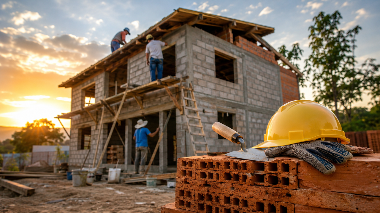 Pai e filha passam 3 anos construindo a própria casa e mostram como uma família pode levantar o lar com as próprias mãos