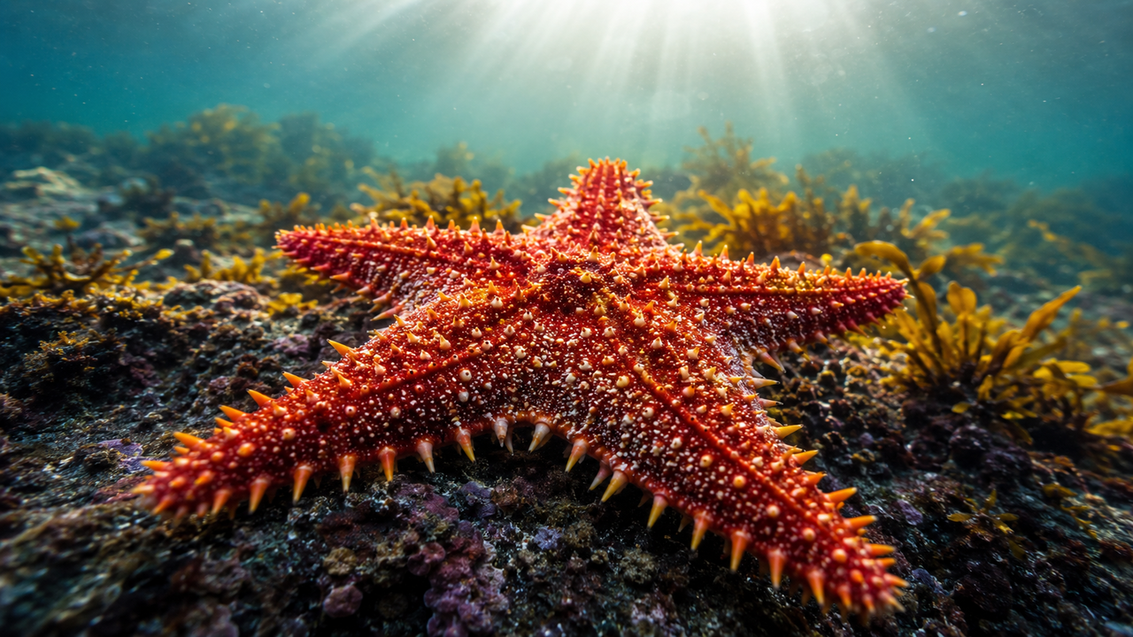 Estudo analisou 296 estrelas-do-mar de 19 localidades e encontrou 16 inversões cromossômicas ligadas à adaptação ambiental no Atlântico e Mediterrâneo