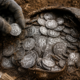 Mais de 3 mil moedas de prata foram encontradas em uma propriedade. O tesouro viking reúne peças da Inglaterra, Alemanha e Noruega
