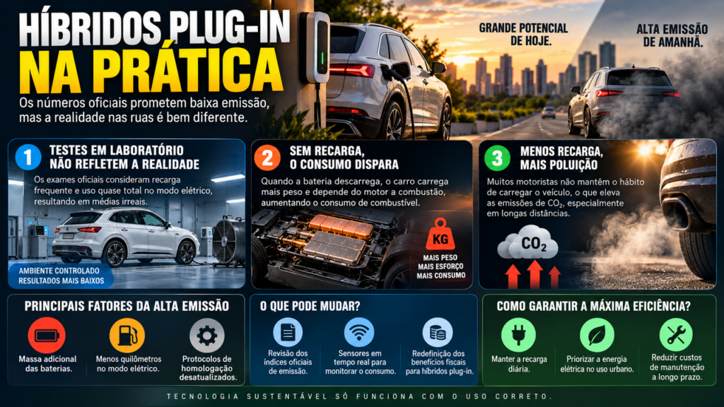 Quem tem carro híbrido precisa saber disso: bateria descarregada pode mudar completamente o consumo e a emissão do veículo