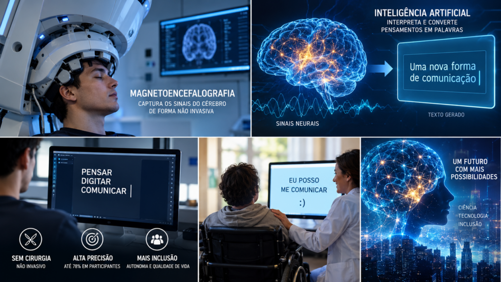 Eles conseguem transformar a atividade cerebral em frases escritas usando apenas sensores e inteligência artificial