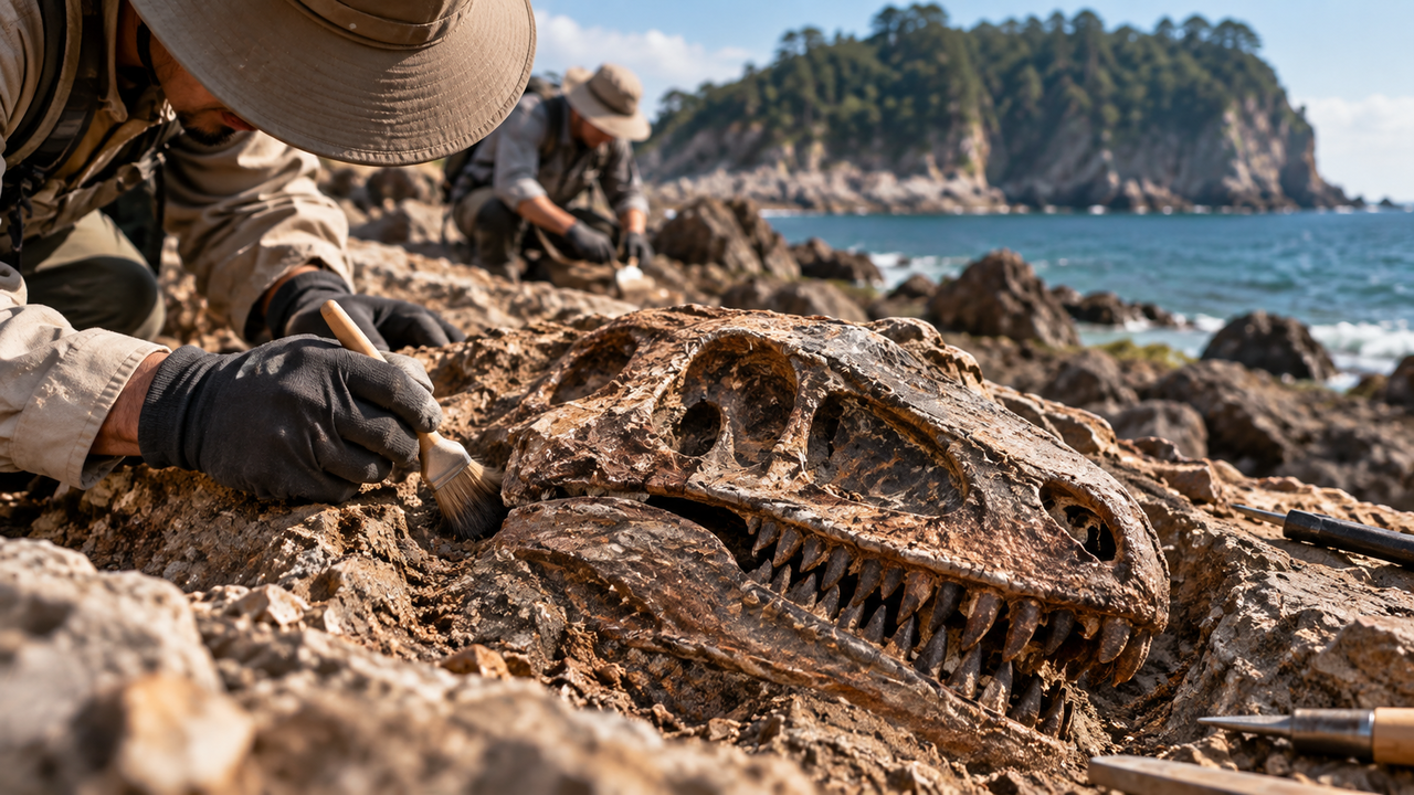 Fóssil aparentemente comum escondia uma descoberta impressionante: um pequeno dinossauro que nunca havia sido identificado