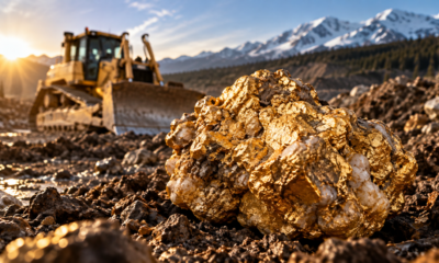 Ele estava apenas movimentando toneladas de terra com um buldozer quando uma pedra chamou sua atenção e revelou mais de 9 quilos de ouro