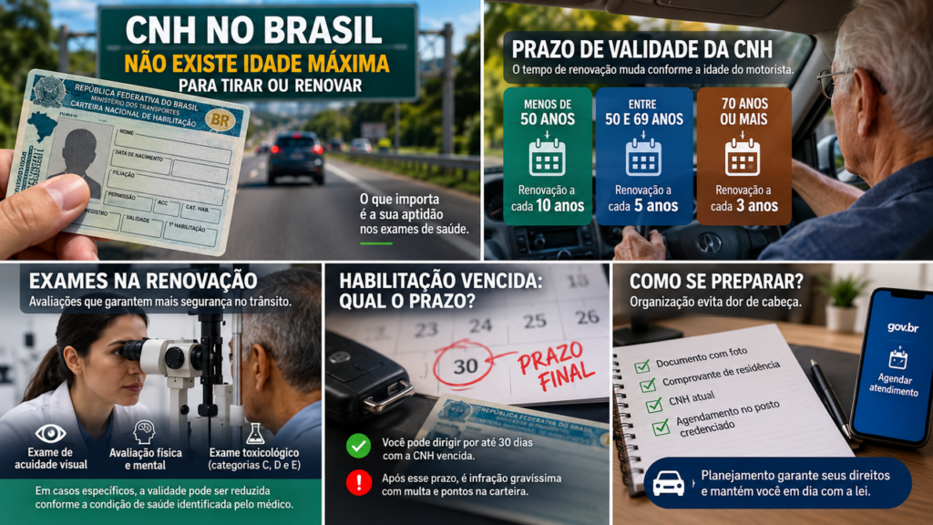 Poucos motoristas sabem: a validade da CNH pode diminuir por causa de uma regra e exigir renovação em menos tempo