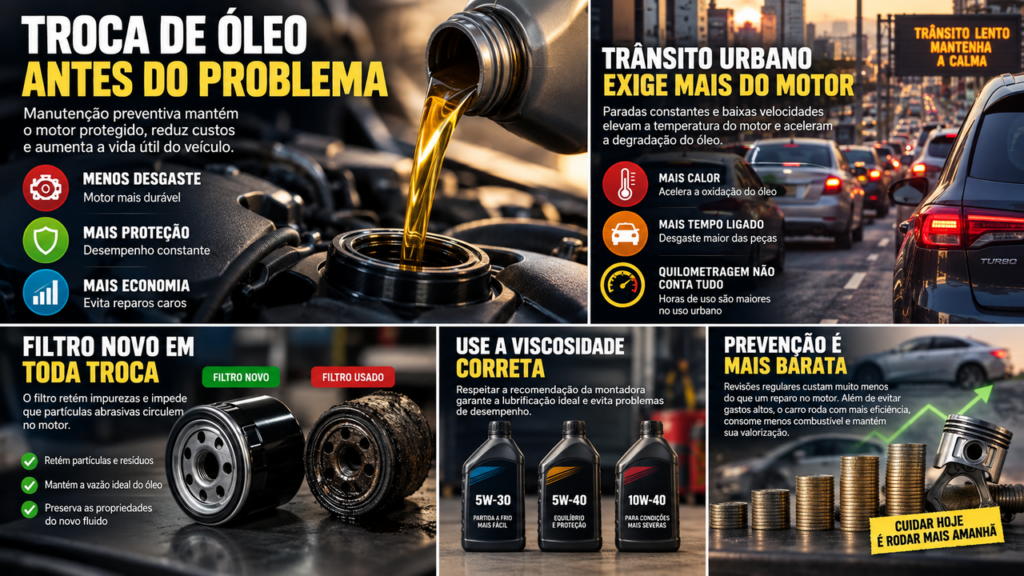 Motoristas experientes fazem isso antes da troca de óleo e conseguem proteger o motor por muito mais tempo contra desgaste, sujeira e problemas que podem gerar gastos elevados