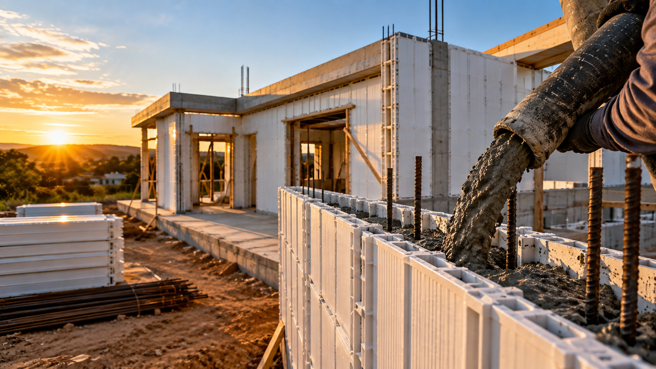 Casas feitas de plástico estão surpreendendo a construção civil ao reduzir drasticamente o tempo de obra, o desperdício de materiais e os custos