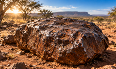Em 1920, um fazendeiro bateu com o arado em um enorme bloco de ferro e descobriu o maior meteorito já encontrado na Terra, com 60 toneladas escondido no solo