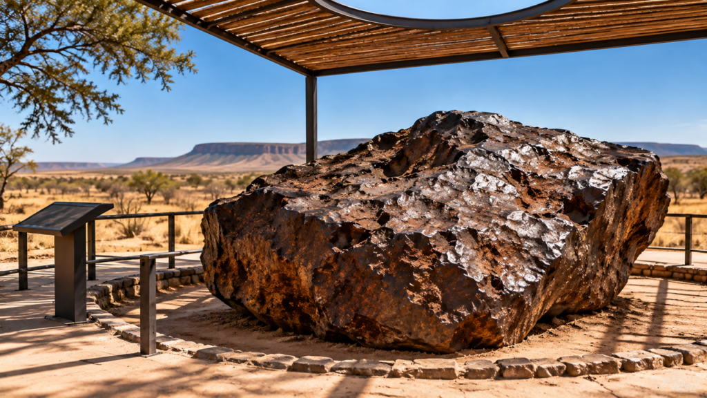 Em 1920, um fazendeiro bateu com o arado em um enorme bloco de ferro e descobriu o maior meteorito já encontrado na Terra, com 60 toneladas escondido no solo
