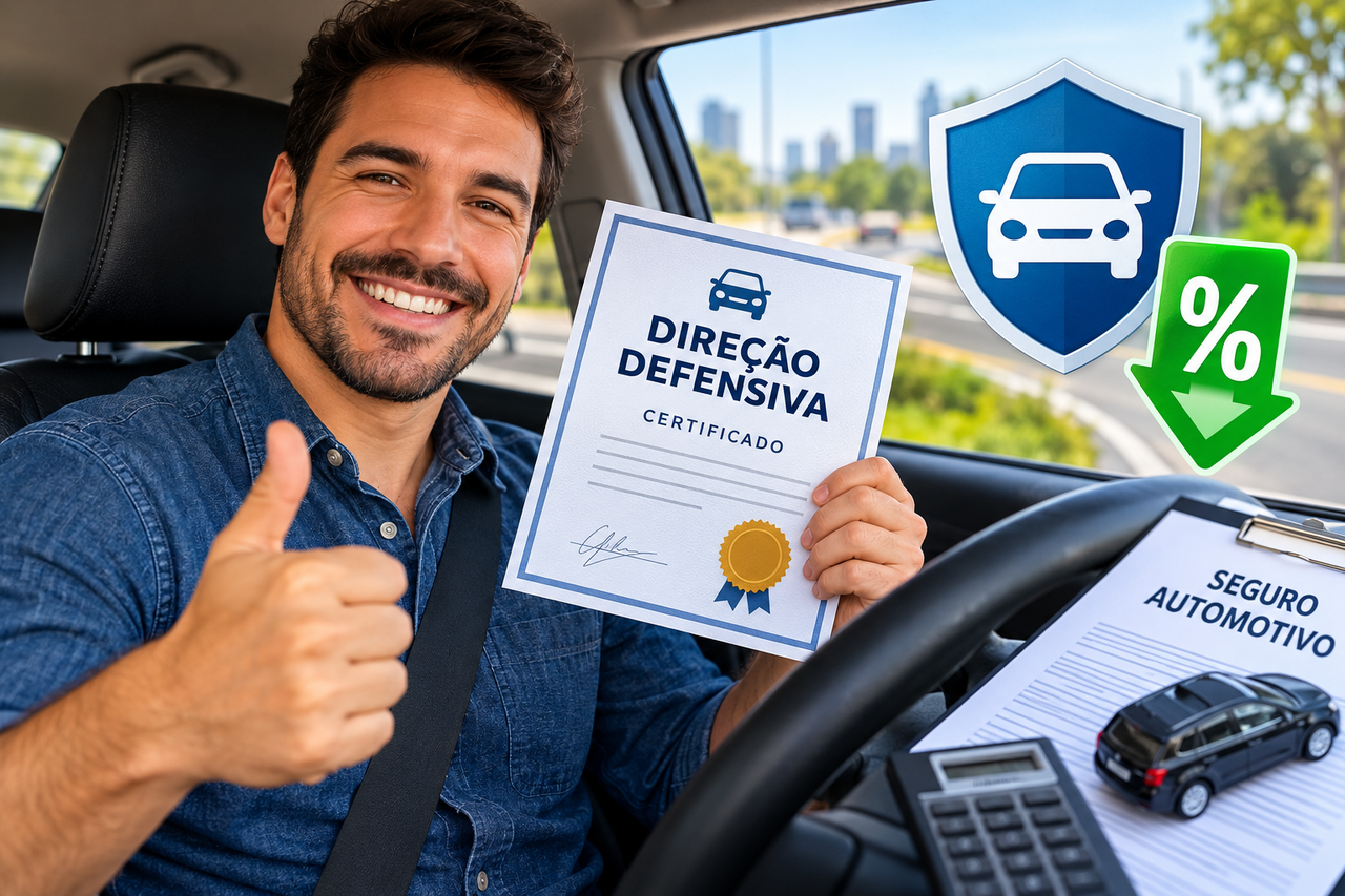 Motoristas podem pagar menos no seguro do carro: o certificado de direção defensiva pode ajudar na hora de negociar a renovação da apólice