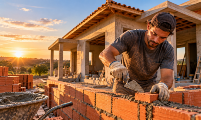 Começou aos 19 anos com um terreno e, sem dinheiro para pagar uma equipe, aprendeu na prática e construiu a própria casa do zero durante cinco anos