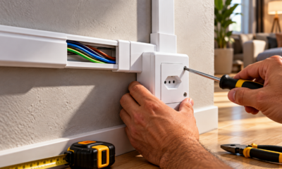 Eletricistas mostram como instalar uma nova tomada sem quebrar a parede, reduzir a sujeira e transformar qualquer cômodo com uma solução simples