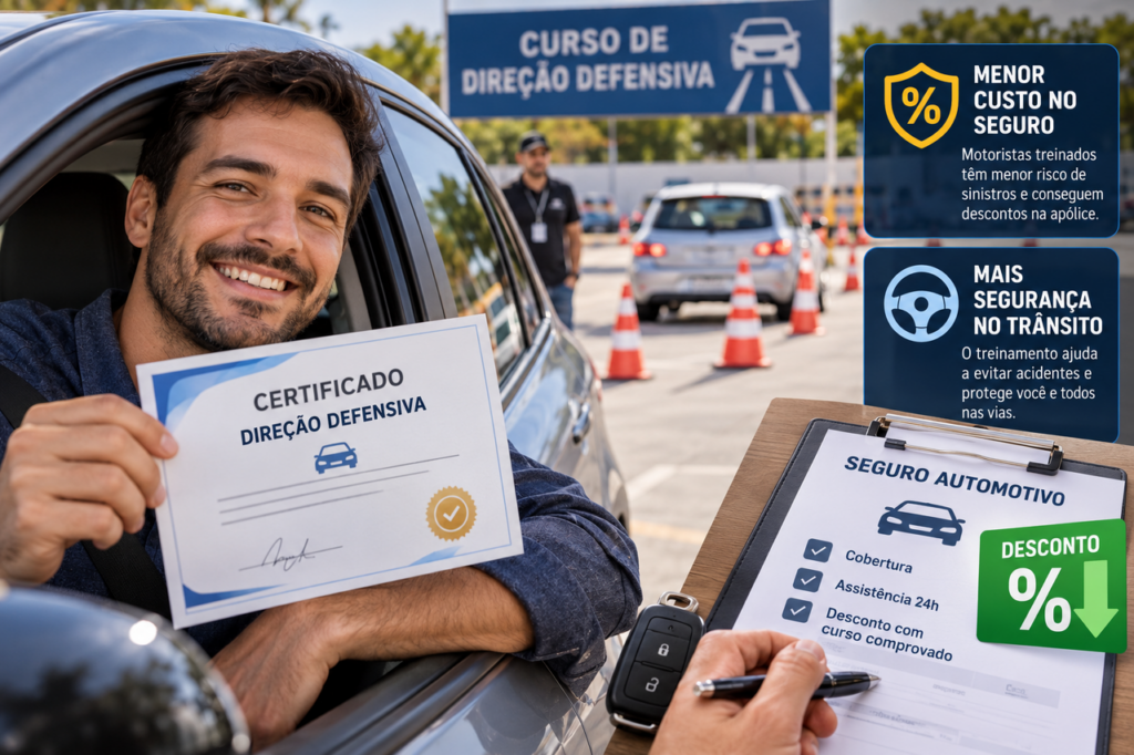 Motoristas podem pagar menos no seguro do carro: o certificado de direção defensiva pode ajudar na hora de negociar a renovação da apólice