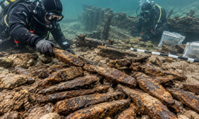Tesouro de ferro com 2.200 anos é encontrado no fundo do rio: centenas de barras estavam preservadas desde a época da Idade do Ferro
