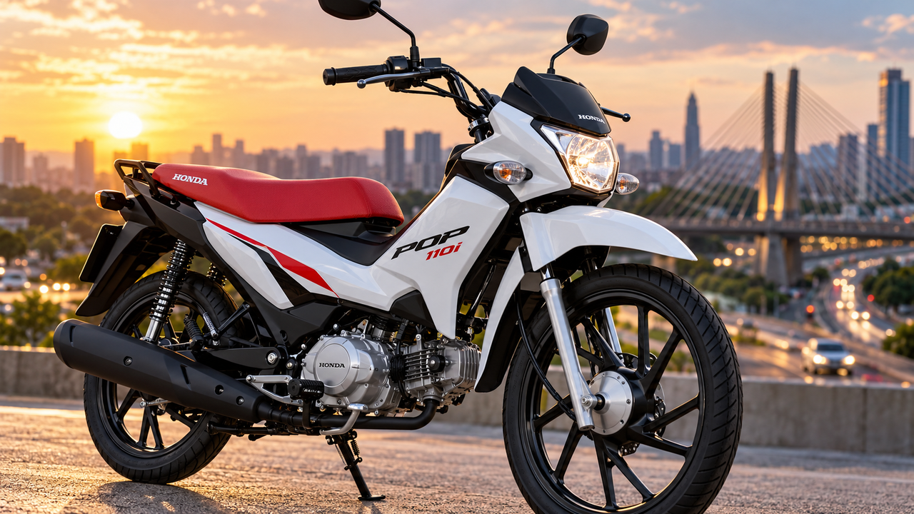 Honda Pop 110i ES 2027 chega com visual totalmente renovado, rodas de liga leve e uma mudança no freio traseiro que pode transformar a experiência de quem usa a moto todos os dias