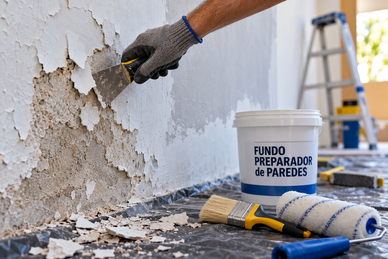 Tinta descascando poucos dias depois da pintura não acontece por acaso: o erro de preparação da parede que muita gente ignora antes de começar a obra