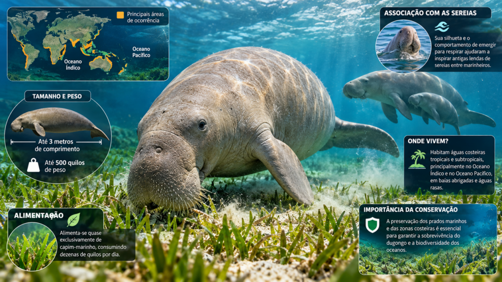 O animal de até 3 metros que vive no mar e foi confundido com sereias: o comportamento que alimentou antigas lendas entre navegadores