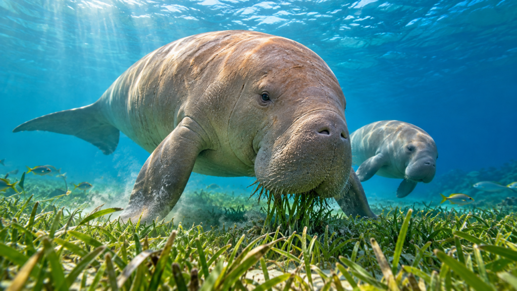 O animal de até 3 metros que vive no mar e foi confundido com sereias: o comportamento que alimentou antigas lendas entre navegadores