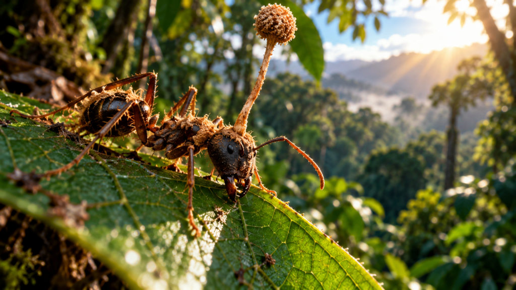 O fungo que transforma formigas em “zumbis”: parasita invade o corpo, controla seus movimentos e as leva para o local perfeito antes da morte