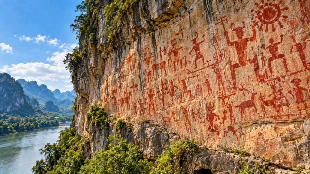 Pinturas rupestres de 2 mil anos escondem um detalhe perturbador: cientistas encontram vestígios de sangue humano na composição da tinta