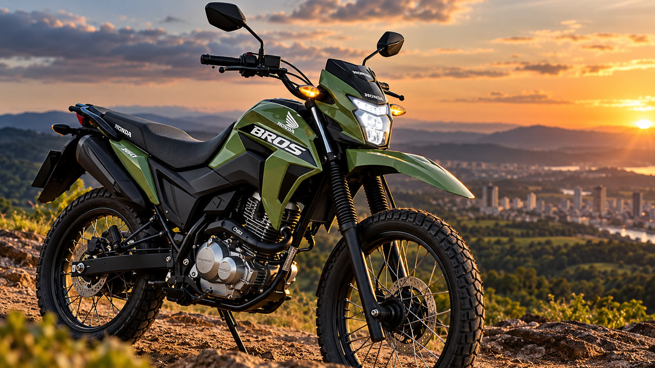 Honda NXR 160 Bros 2027 chega com novas tecnologias de segurança, visual renovado e versão ABS por R$ 23.970