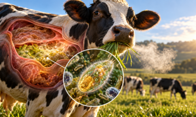 Cientistas descobrem o “interruptor” microscópico dentro das vacas que ajuda a explicar um dos maiores mistérios da produção de gases