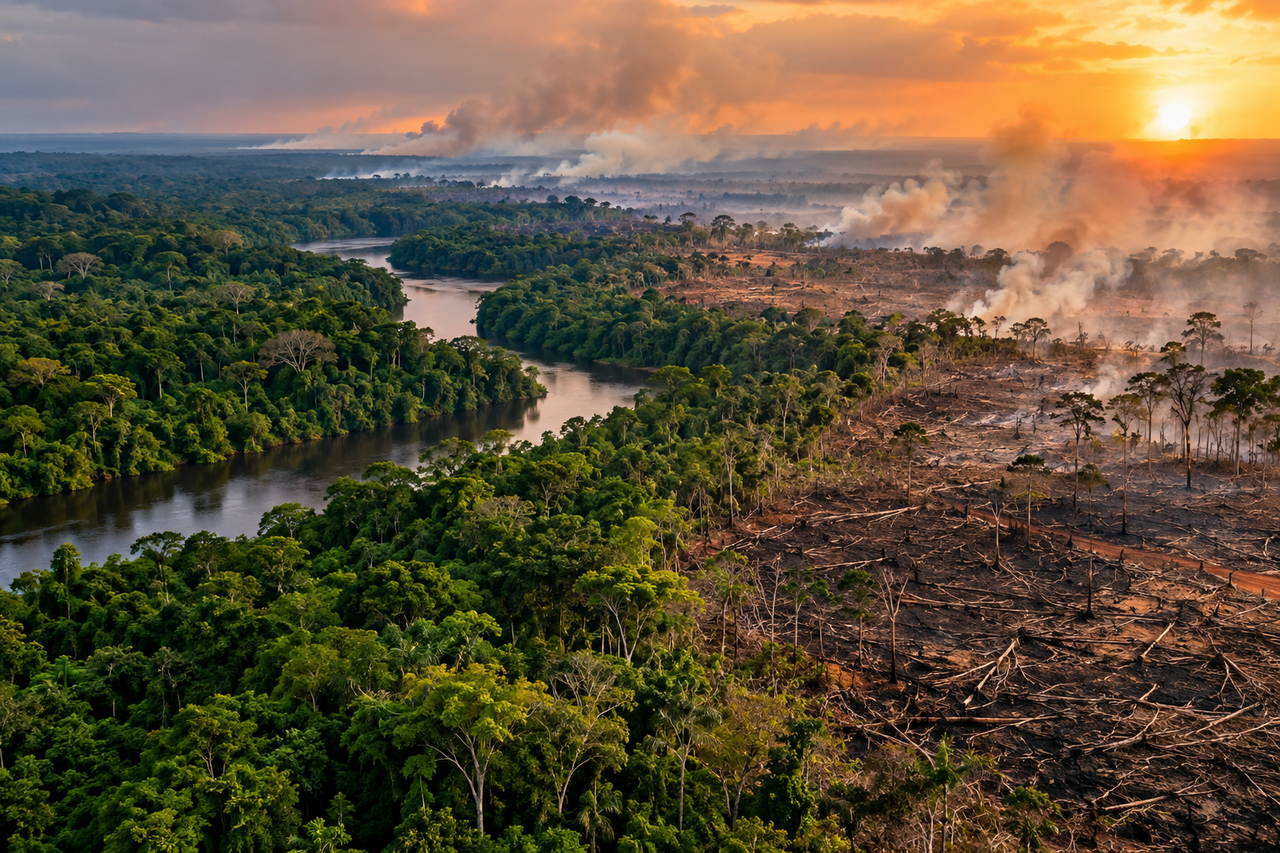 Quase metade da Amazônia pode enfrentar mudanças profundas até 2050, e cientistas alertam para o efeito combinado de seca, calor e desmatamento