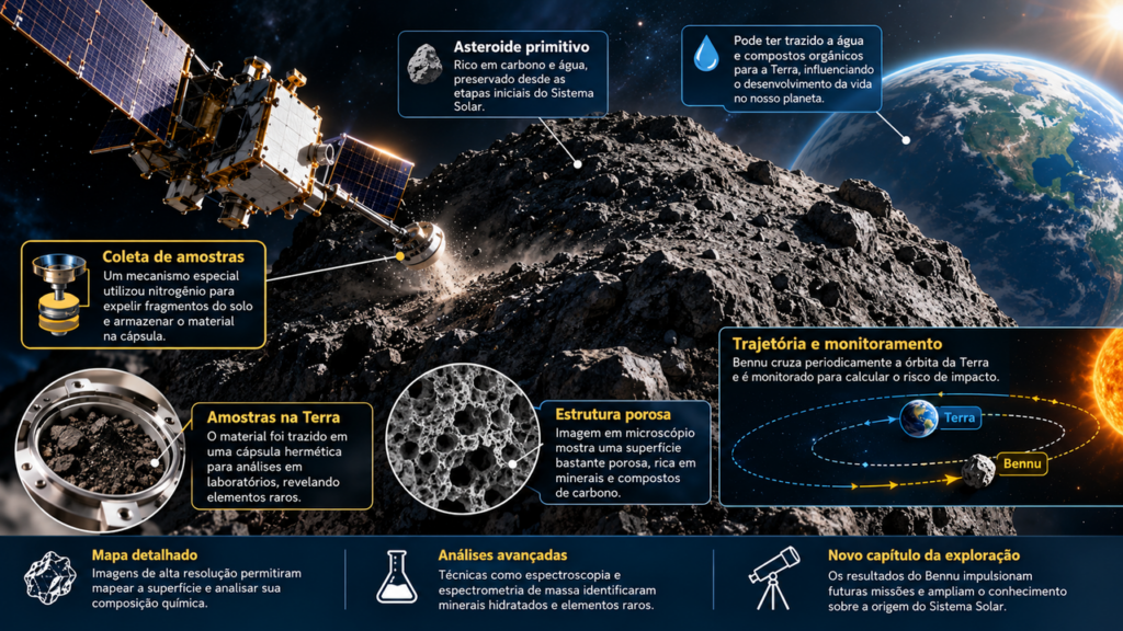 Sonda da NASA se aproxima de asteroide pouco conhecido e começa a revelar detalhes de um dos objetos mais antigos do Sistema Solar