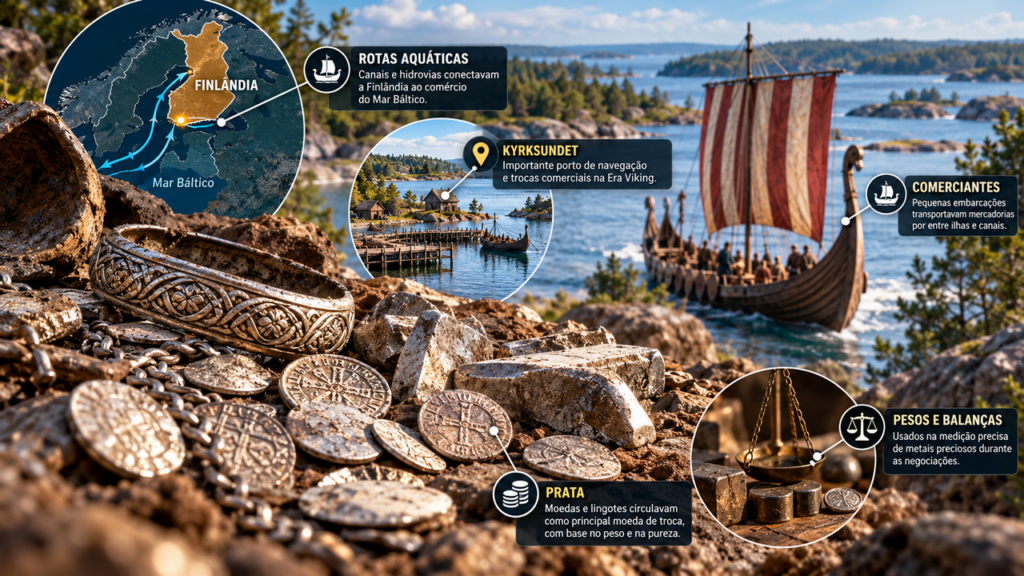 Mais de mil anos depois, um tesouro de prata encontrado revela como os Vikings cruzavam rios e mares em busca de comércio e riquezas