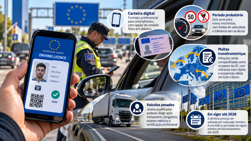 Adeus à antiga rotina ao volante: novas regras podem mudar a carteira de motorista e aumentar a fiscalização sobre os condutores