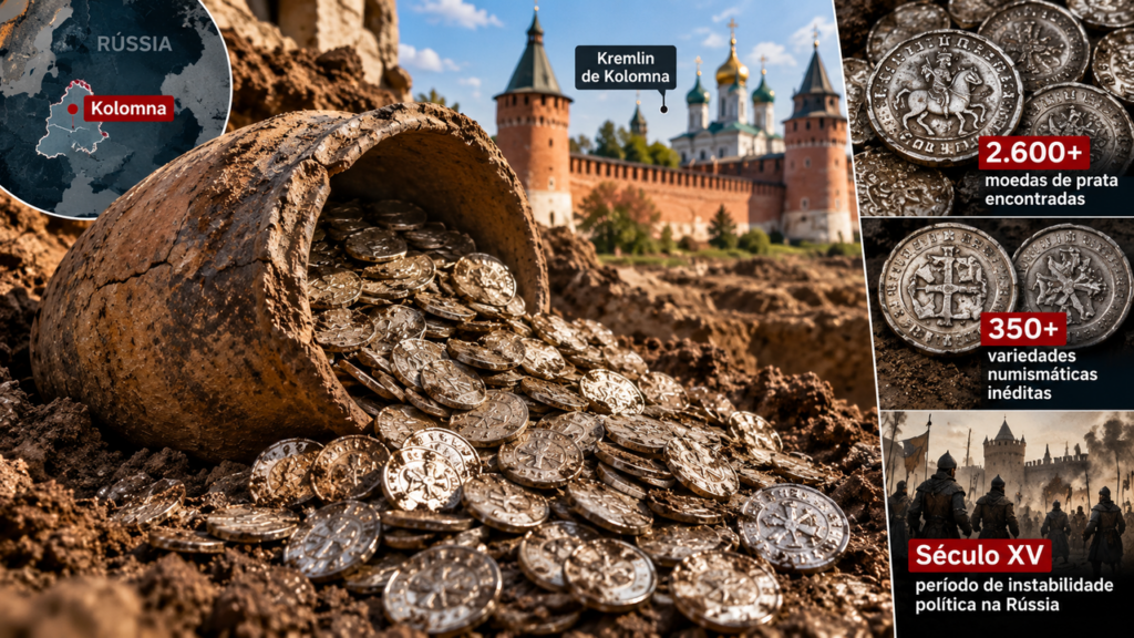 Arqueólogos encontram mais de 2.600 moedas de prata escondidas em um jarro e revelam um tesouro medieval enterrado há quase 600 anos