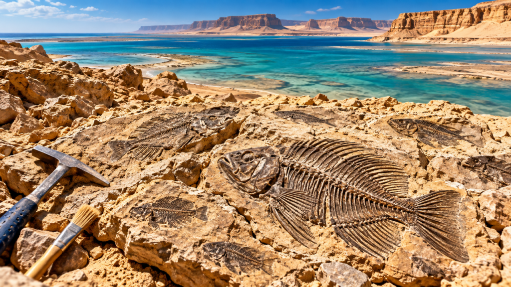 O deserto escondia um oceano perdido: quase 500 fósseis de peixes revelam como a vida marinha se recuperou após o fim dos dinossauros
