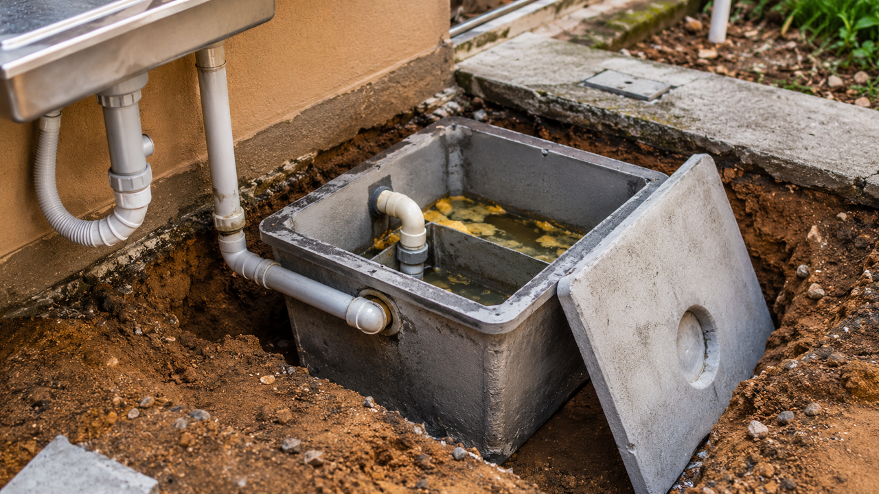 Por que instalar a caixa de gordura no lugar errado pode causar entupimentos e problemas na tubulação da casa