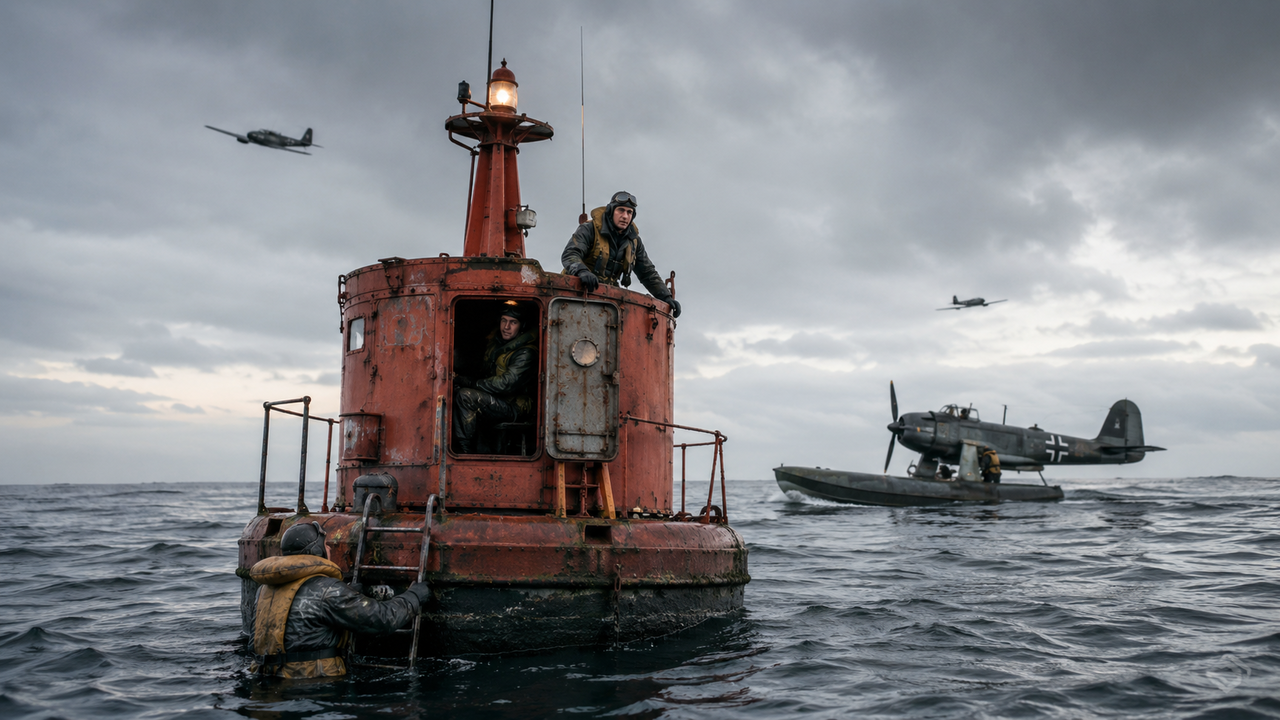 A solução engenhosa da Luftwaffe: colocar dezenas de boias de resgate no Canal da Mancha para fornecer abrigo a pilotos abatidos