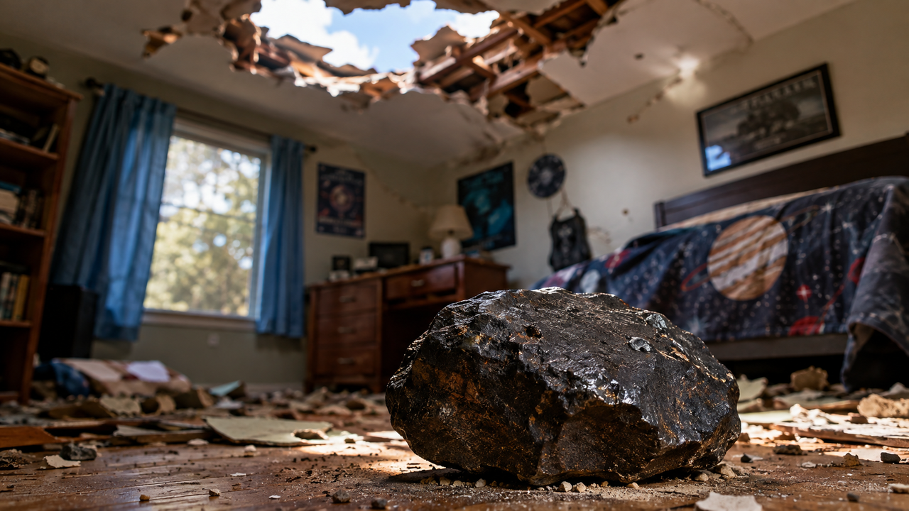 Um meteorito rompeu o telhado de uma casa: após dois anos, cientistas fizeram uma descoberta inesperada