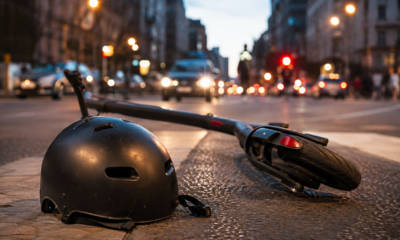 A partir de 1º de setembro, o uso de capacete é obrigatório em scooters elétricos que possam atingir velocidades superiores a 20 km/h: "Frequentemente lesões cerebrais em acidentes graves"