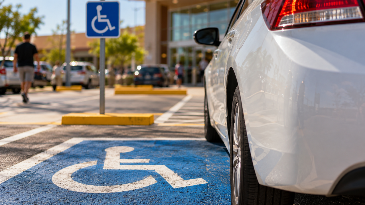 Uma atitude comum ao estacionar pode gerar multa de R$ 293 e 7 pontos na CNH por ocupar uma vaga reservada sem a credencial obrigatória