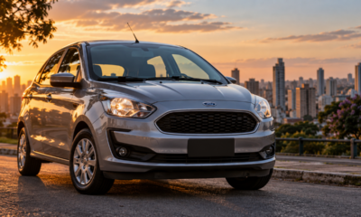 Ford Ka 2019 usado custa cerca de R$ 40 mil e pode ser alternativa ao Kwid 0 km, com motor 1.0 de 85 cv, porta-malas de 257 litros e consumo de até 15,6 km/l