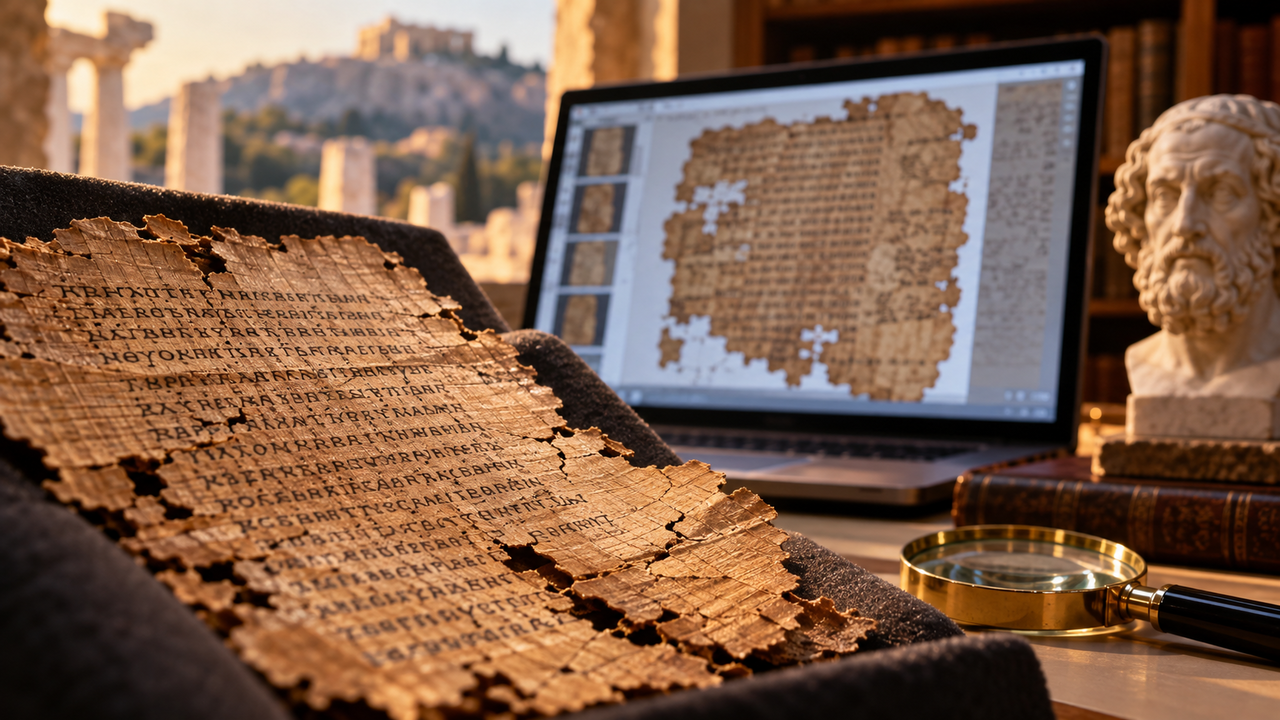 O Homer Multitext Project digitaliza manuscritos como o Venetus A e o Escorial Upsilon 1.1, permitindo estudar textos, imagens e anotações da tradição homérica