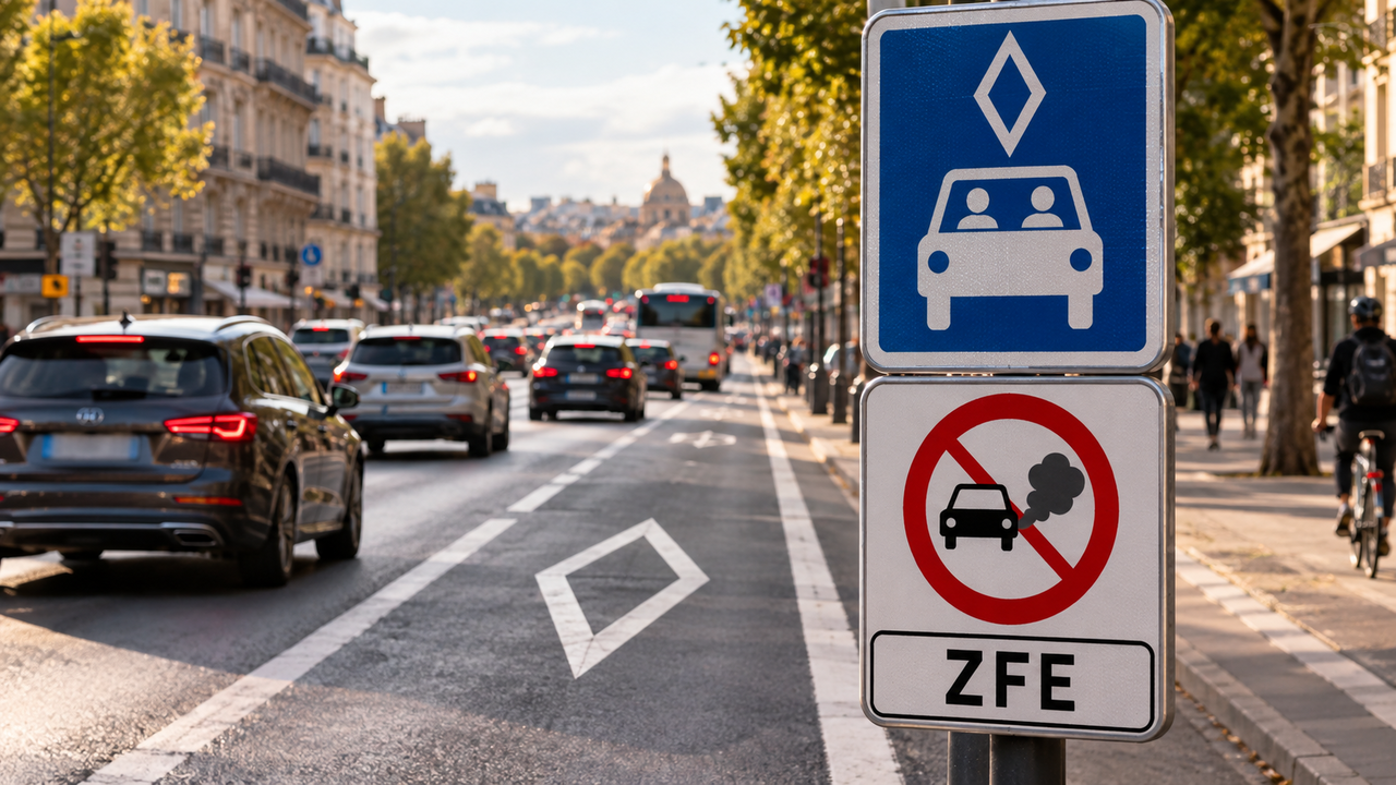 Novas placas de trânsito passam a indicar faixas de carona e áreas com restrições para veículos poluentes, mudando a circulação e exigindo atenção dos motoristas