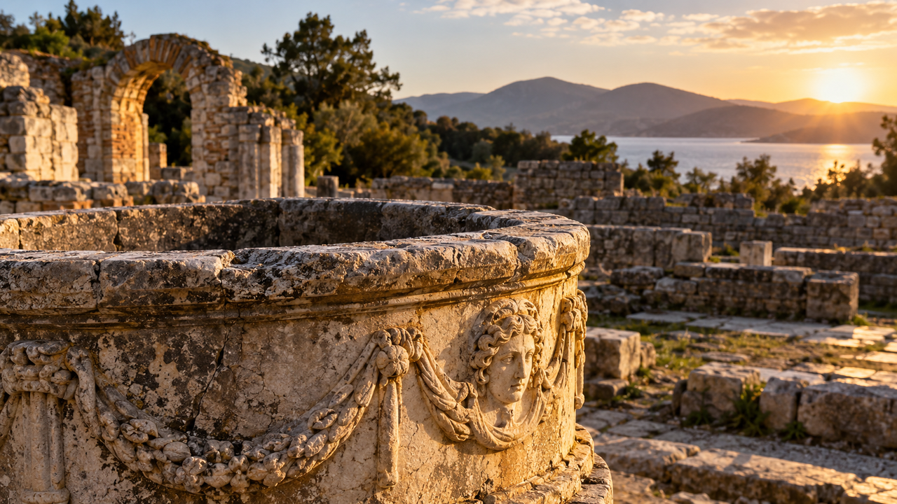 A arqueologia de Butrint mostra como engenharia romana e tradição grega se encontraram em obras públicas usadas para reforçar identidade, prestígio e integração provincial