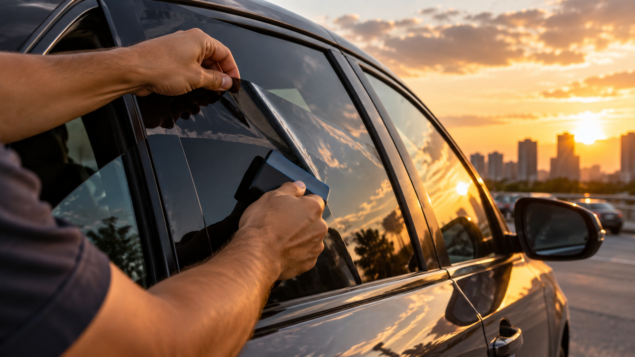 Motorista coloca película nos vidros do carro para reduzir o calor e descobre que a aplicação precisa seguir limites específicos