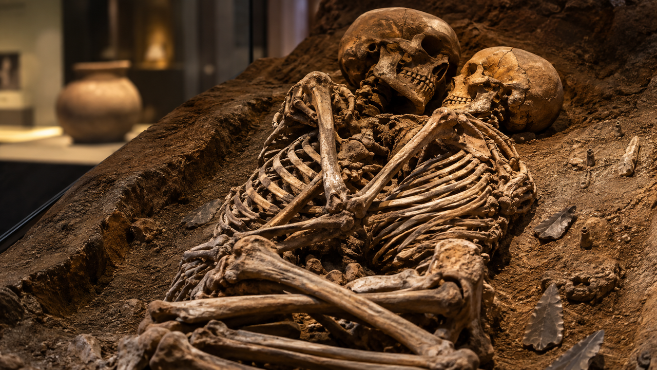 Os Amantes de Valdaro são dois esqueletos sepultados em abraço há cerca de 5.500 anos. O achado na Itália revela detalhes raros sobre os rituais neolíticos